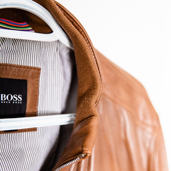 Hugo Boss Leather Jacket - Brown - 42R (L) - Picture 14 of 16